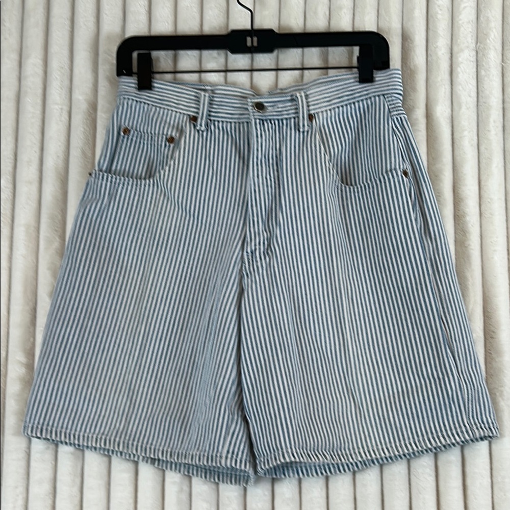 Vintage Nuovo from County Seat 90s Striped Denim jean Shorts